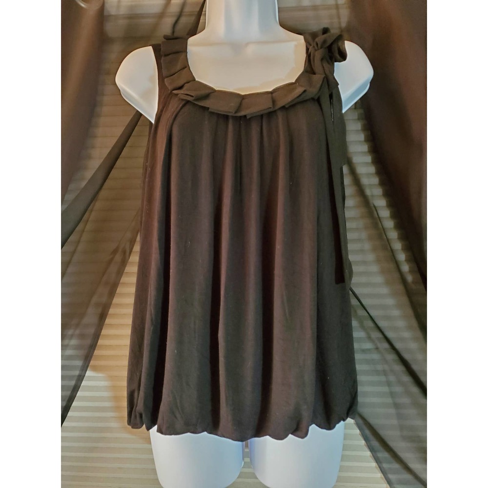 Cable & Gauge Size S Black Bubble Top